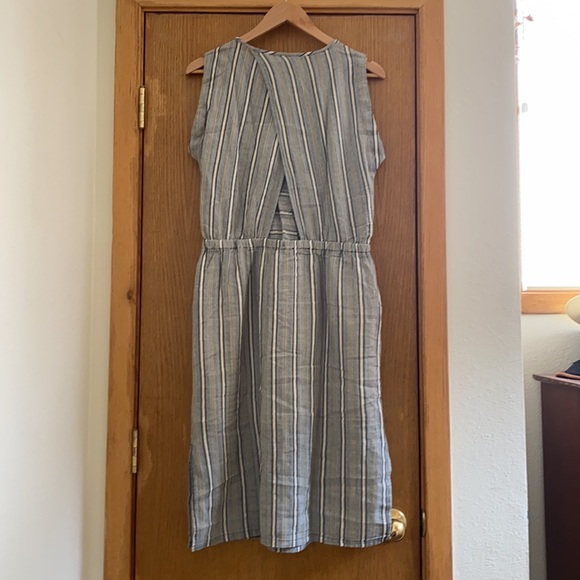 PRANA • NWT! “Ecotropics” Organic Cotton Sleeveless Dress - Stellar Stripe - M - Picture 3 of 16